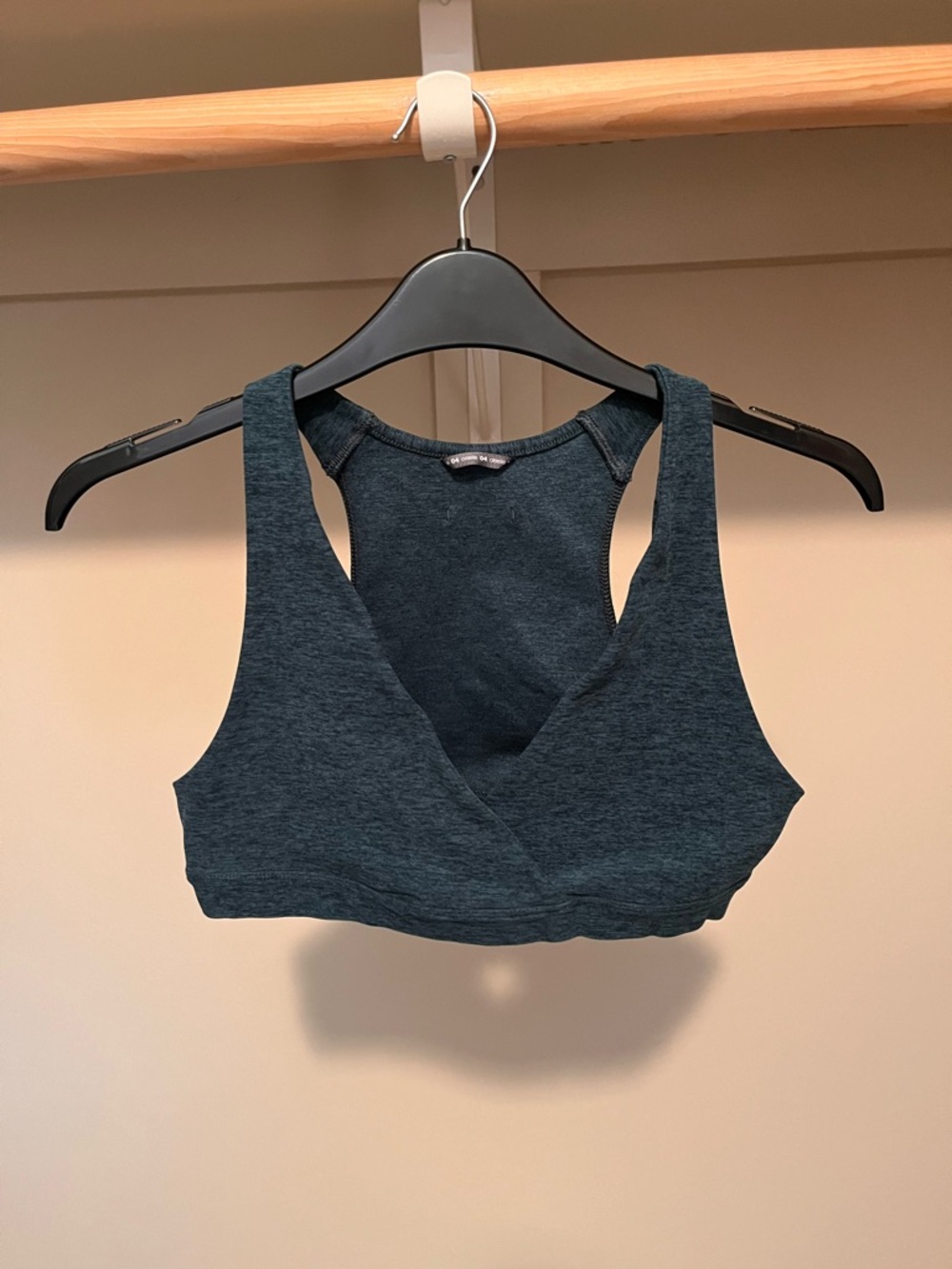 oiselle dark green lux racerback sports bralette